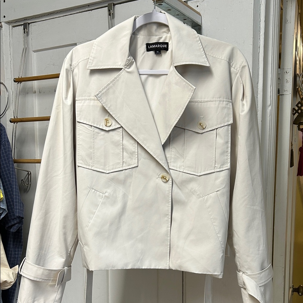 LAMARQUE Women's Off-White Utility Jacket